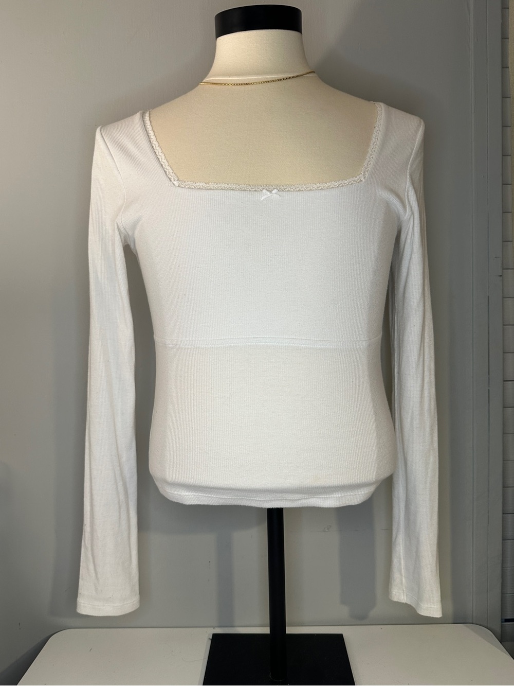 American Eagle Outfitters Square Neck Long Sleeve Top